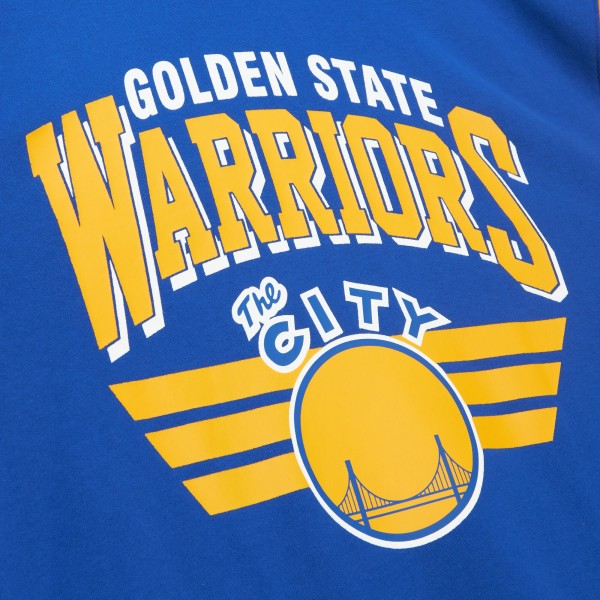 Кофта Golden State Warriors Mitchell & Ness Hardwood Classics Vintage All Over 3.0 - Royal