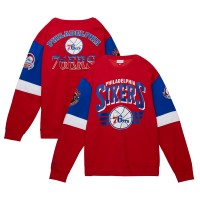 Кофта Philadelphia 76ers Mitchell & Ness Hardwood Classics Vintage All Over 3.0 - Red