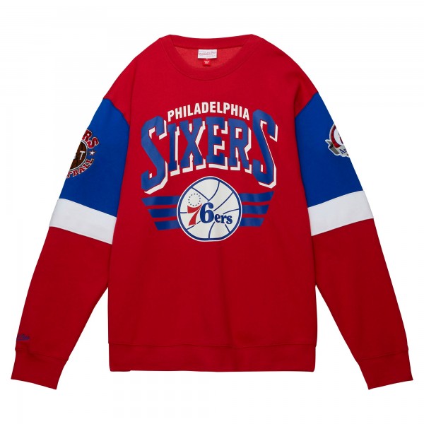 Кофта Philadelphia 76ers Mitchell & Ness Hardwood Classics Vintage All Over 3.0 - Red