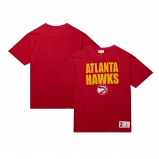 Футболка Atlanta Hawks Mitchell & Ness Hardwood Classics Legendary Slub - Red