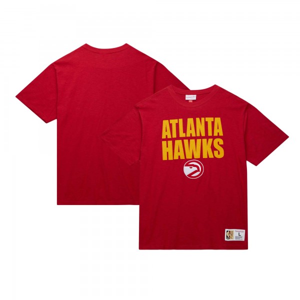 Футболка Atlanta Hawks Mitchell & Ness Hardwood Classics Legendary Slub - Red