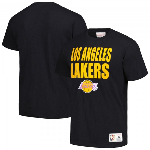 Футболка Los Angeles Lakers Mitchell & Ness Hardwood Classics Legendary Slub - Black