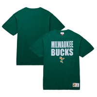 Футболка Milwaukee Bucks Mitchell & Ness Hardwood Classics Legendary Slub - Hunter Green