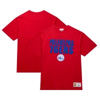 Футболка Philadelphia 76ers Mitchell & Ness Hardwood Classics Legendary Slub - Red