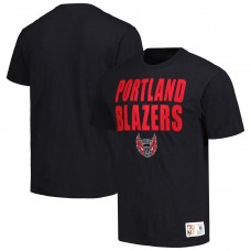 Футболка Portland Trail Blazers Mitchell & Ness Hardwood Classics Legendary Slub - Black