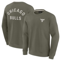 Кофта Unisex Chicago Bulls Olive Super Soft Crew