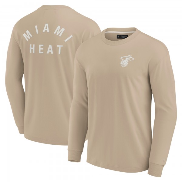 Unisex Miami Heat Fanatics Khaki Elements Super Soft Long Sleeve T-Shirt