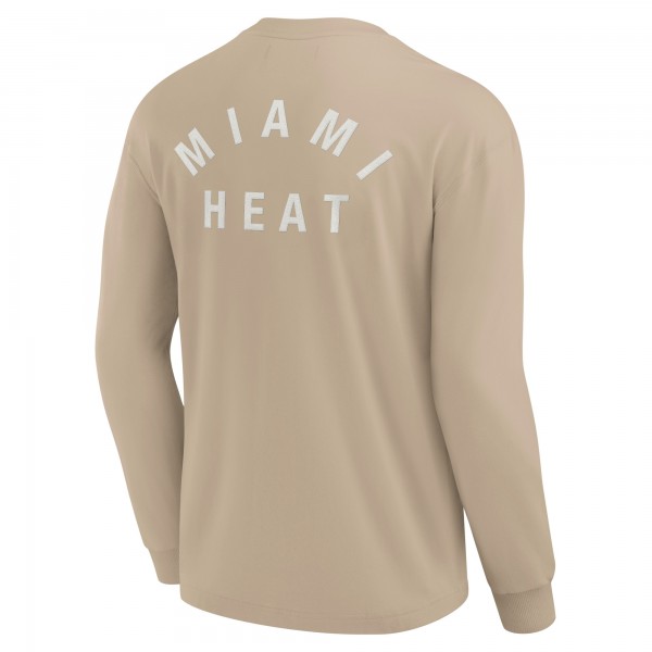 Unisex Miami Heat Fanatics Khaki Elements Super Soft Long Sleeve T-Shirt