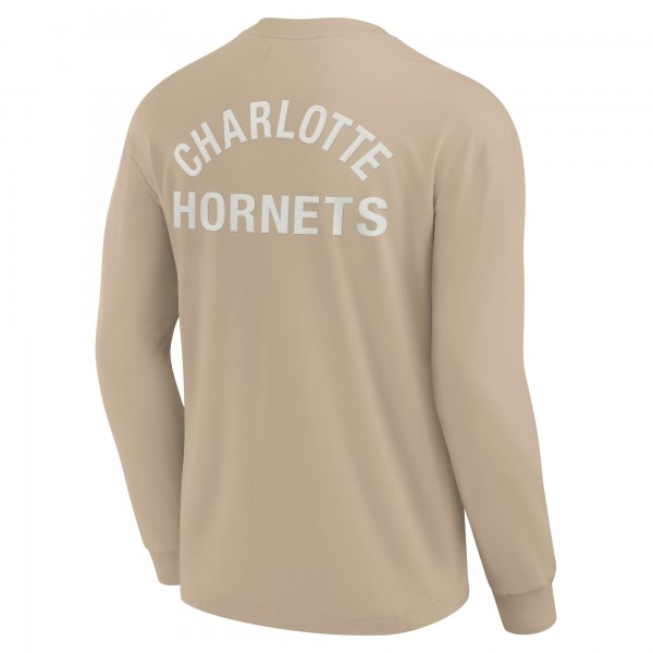 Футболка с длинным рукавом Charlotte Hornets Unisex Elements Super Soft - Khaki
