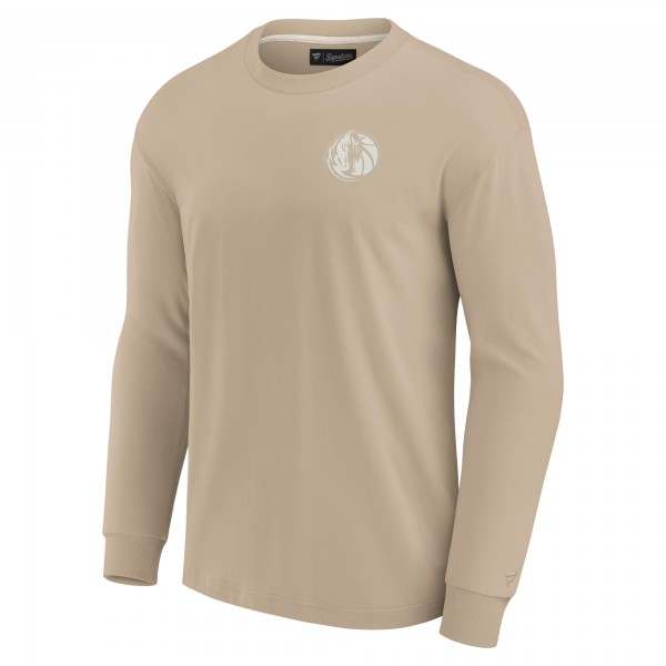 Футболка с длинным рукавом Dallas Mavericks Fanatics Signature Unisex Elements Super Soft - Khaki