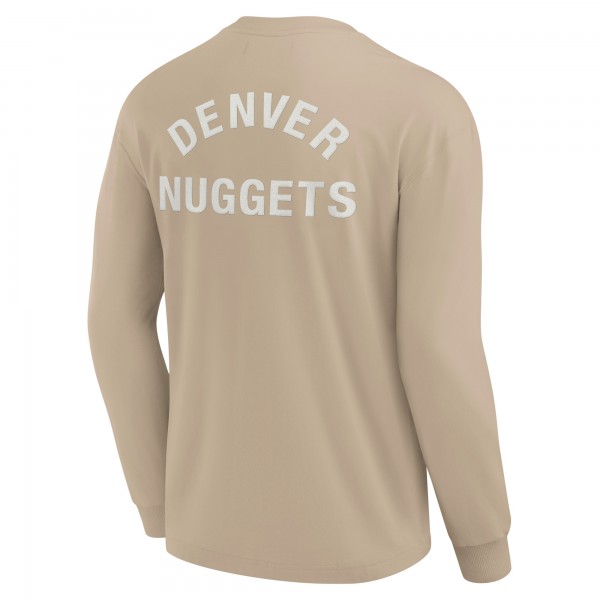 Unisex Denver Nuggets Fanatics Khaki Elements Super Soft Long Sleeve T-Shirt