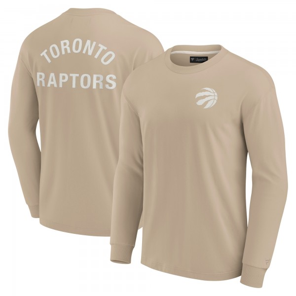Unisex Toronto Raptors Fanatics Khaki Elements Super Soft Long Sleeve T-Shirt