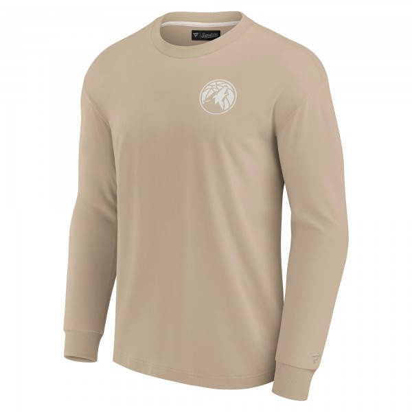 Футболка с длинным рукавом Minnesota Timberwolves Fanatics Signature Unisex Elements Super Soft - Khaki