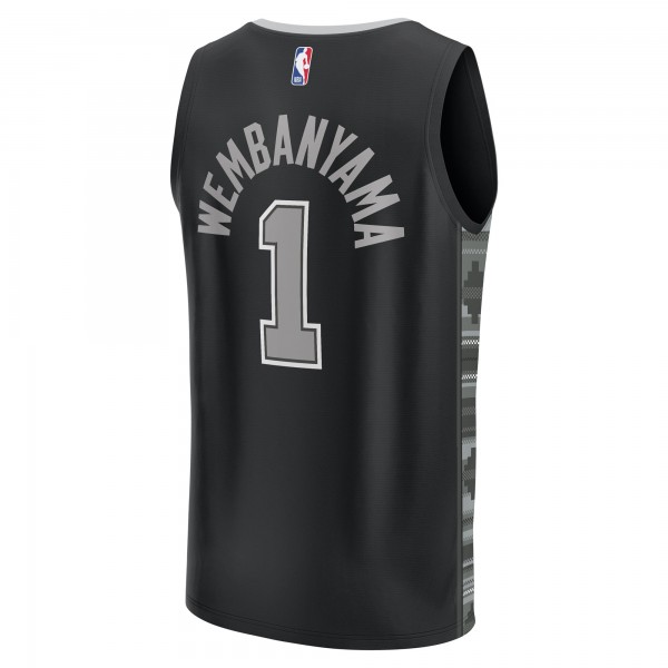Игровая форма  Victor Wembanyama San Antonio Spurs Fast Break Player - Statement Edition - Black
