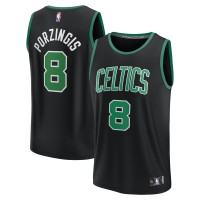 Игровая джерси Kristaps Porzingis Boston Celtics Fast Break Player - Statement Edition - Black