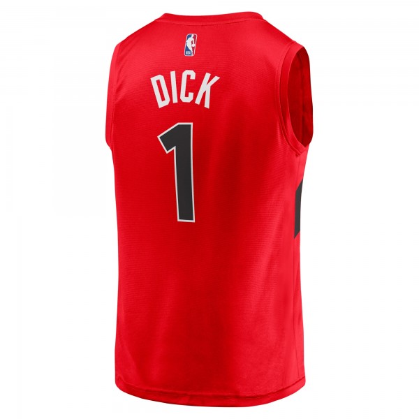 Игровая форма  Gradey Dick Toronto Raptors Fast Break Player - Icon Edition - Red