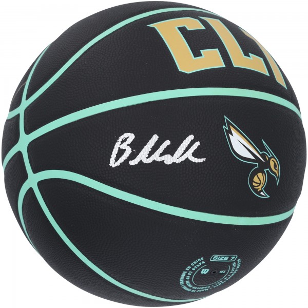 Мяч Brandon Miller Charlotte Hornets Autographed Authentic Wilson City Edition Collectors