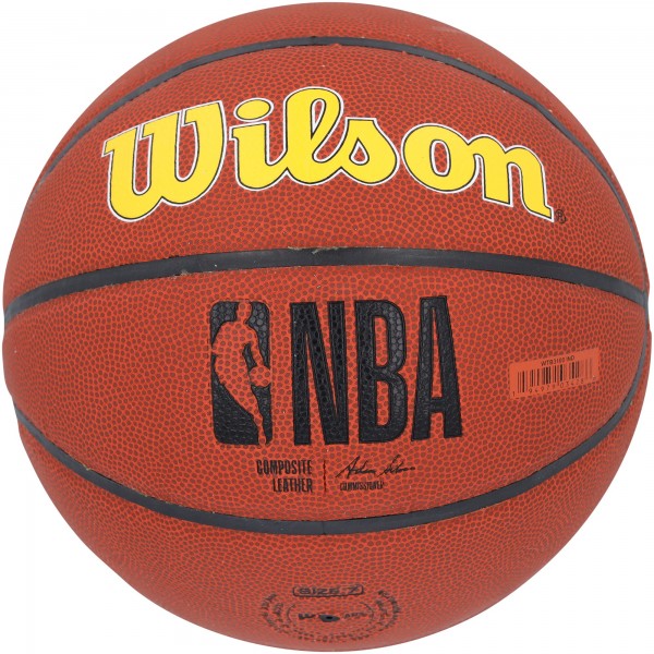 Баскетбольный мяч Jarace Walker Indiana Pacers Autographed Authentic Wilson City Edition Collectors