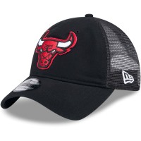 Бейсболка Chicago Bulls New Era Rough Edge Logo Trucker 9TWENTY - Black