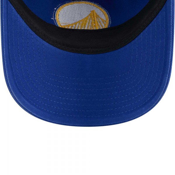 Бейсболка Golden State Warriors New Era Rough Edge Logo Trucker 9TWENTY - Royal