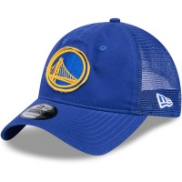 Бейсболка Golden State Warriors New Era Rough Edge Logo Trucker 9TWENTY - Royal