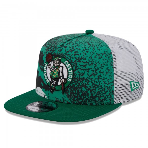 Бейсболка Boston Celtics New Era Court Sport Speckle 9FIFTY - Kelly Green