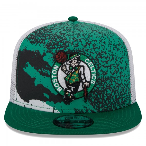 Бейсболка Boston Celtics New Era Court Sport Speckle 9FIFTY - Kelly Green