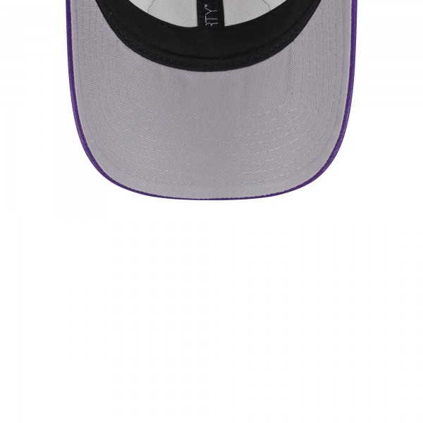 Бейсболка Los Angeles Lakers New Era Throwback Patch Trucker 9FORTY - Khaki/Purple