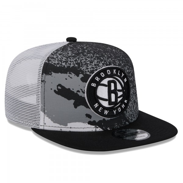 Бейсболка Brooklyn Nets New Era Court Sport Speckle 9FIFTY - Black