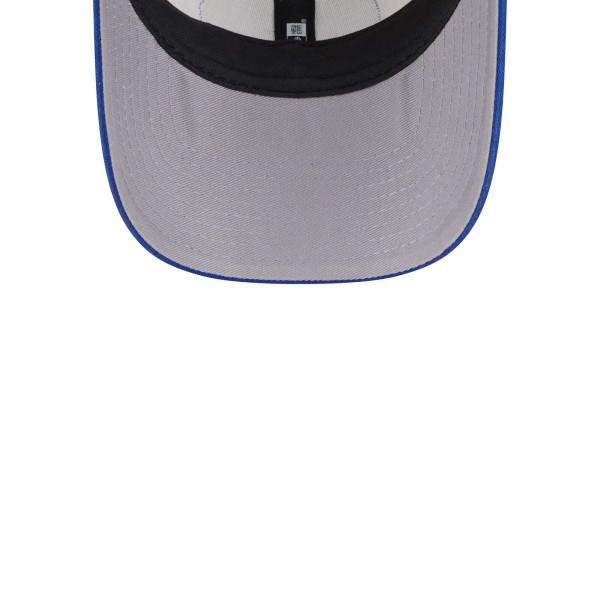 Бейсболка New York Knicks New Era Throwback Patch Trucker 9FORTY - Khaki/Blue