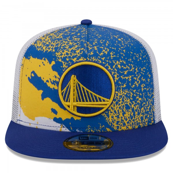 Бейсболка Golden State Warriors New Era Court Sport Speckle 9FIFTY - Royal