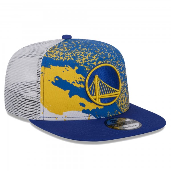 Бейсболка Golden State Warriors New Era Court Sport Speckle 9FIFTY - Royal