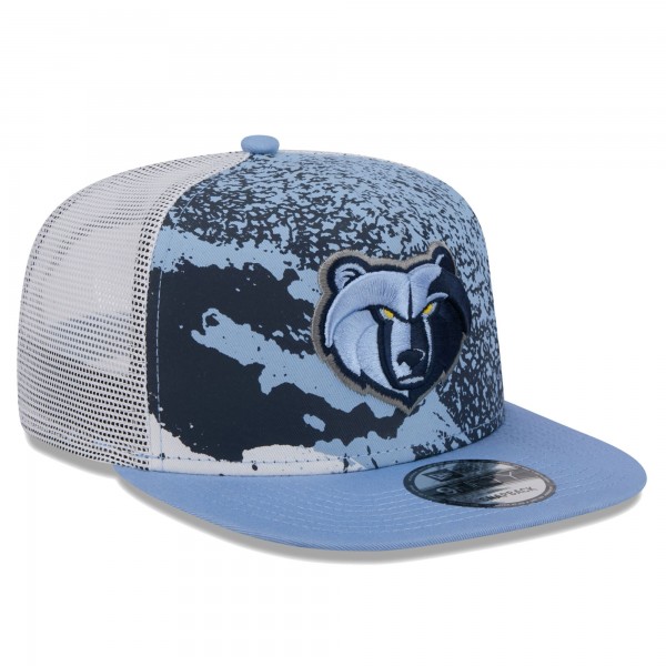 Бейсболка Memphis Grizzlies New Era Court Sport Speckle 9FIFTY - Light Blue