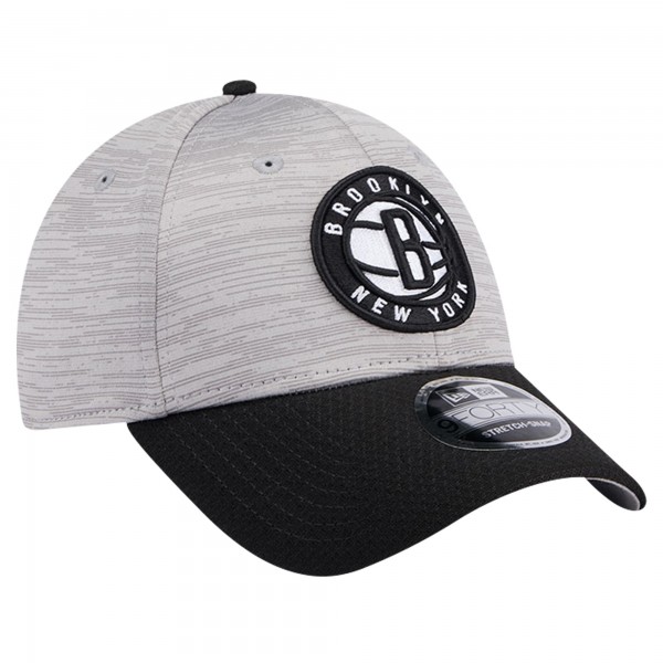 Бейсболка Brooklyn Nets New Era Active Digi-Tech Two-Tone 9FORTY - Heather Gray/Black