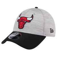 Бейсболка Chicago Bulls New Era Active Digi-Tech Two-Tone 9FORTY - Heather Gray/Black