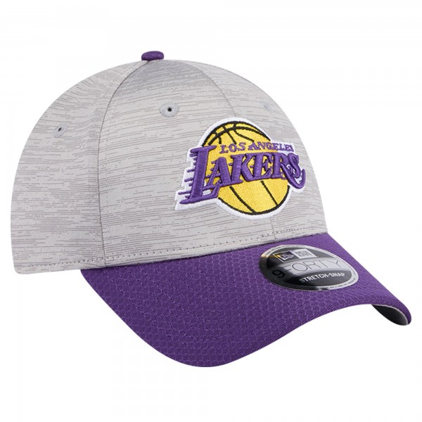 Бейсболка Los Angeles Lakers New Era Active Digi-Tech Two-Tone 9FORTY - Heather Gray/Purple