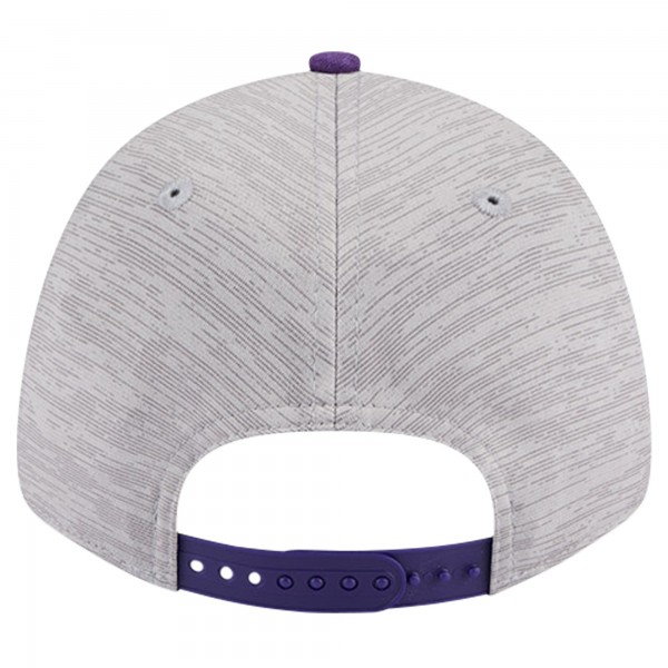 Бейсболка Los Angeles Lakers New Era Active Digi-Tech Two-Tone 9FORTY - Heather Gray/Purple