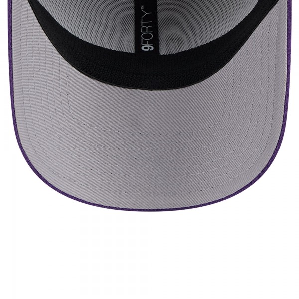 Бейсболка Los Angeles Lakers New Era Active Digi-Tech Two-Tone 9FORTY - Heather Gray/Purple