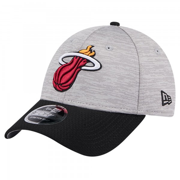 Бейсболка Miami Heat New Era Heather Gray/Black Active Digi-Tech Two-Tone 9FORTY