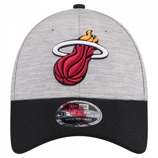 Бейсболка Miami Heat New Era Heather Gray/Black Active Digi-Tech Two-Tone 9FORTY