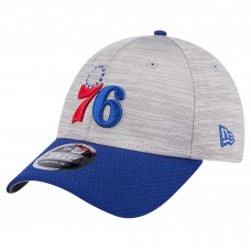Бейсболка Philadelphia 76ers New Era Heather Gray/Royal Active Digi-Tech Two-Tone 9FORTY