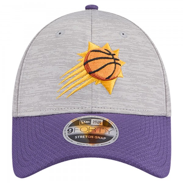 Бейсболка Phoenix Suns New Era Heather Gray/Purple Active Digi-Tech Two-Tone 9FORTY