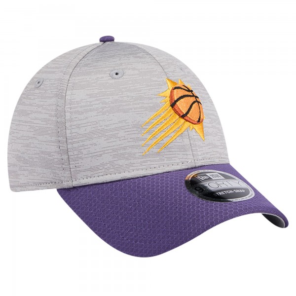 Бейсболка Phoenix Suns New Era Heather Gray/Purple Active Digi-Tech Two-Tone 9FORTY