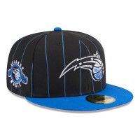Бейсболка Orlando Magic New Era Pinstripe Two-Tone 59FIFTY - Black/Blue