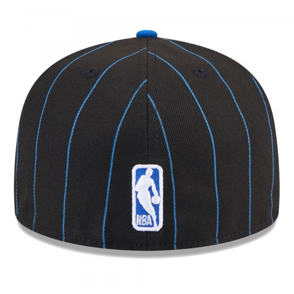 Бейсболка Orlando Magic New Era Pinstripe Two-Tone 59FIFTY - Black/Blue