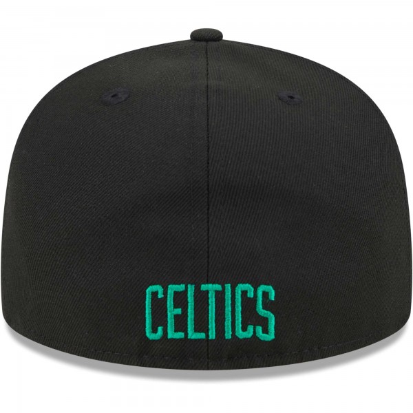 Бейсболка Boston Celtics New Era Gameday Wordmark 59FIFTY - Kelly Green/Black