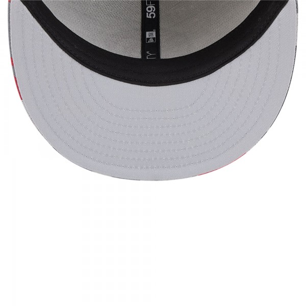 Бейсболка Atlanta Hawks New Era Active Color Camo Visor 59FIFTY - Gray