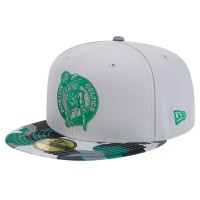 Бейсболка Boston Celtics New Era Active Color Camo Visor 59FIFTY - Gray