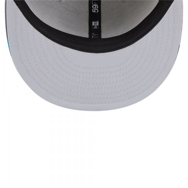 Бейсболка Charlotte Hornets New Era Active Color Camo Visor 59FIFTY - Gray