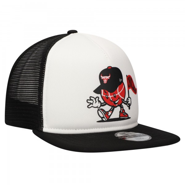 Бейсболка Chicago Bulls New Era Youth Court Sport Mascot 9FIFTY - White/Black